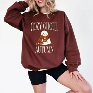 Cozy Ghoul Autumn Fall Sweatshirt